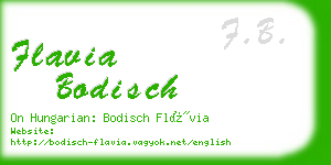 flavia bodisch business card